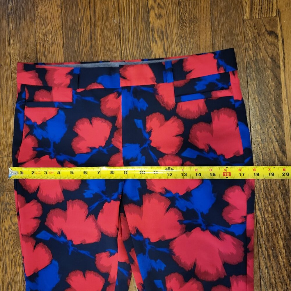 Blue Red Roses Floral Pants - Picture 6 of 7